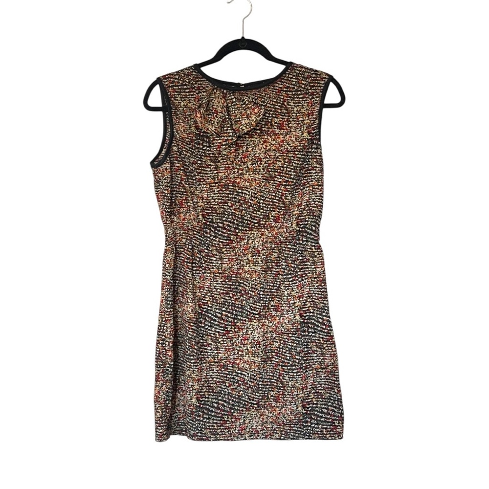 Cotton + Candy Black Sleeveless Mini Dress with a Bow